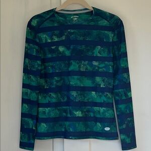 Reel Legends Boy’s Freeline Shirt Green and Blue Camouflage Size XS